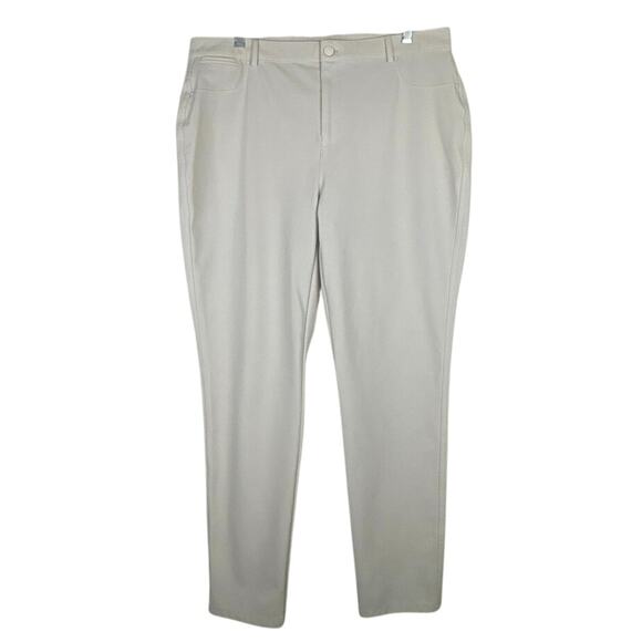Chico’s Off White Dress Pants Trousers Straight Leg Size 14R - Picture 1 of 12